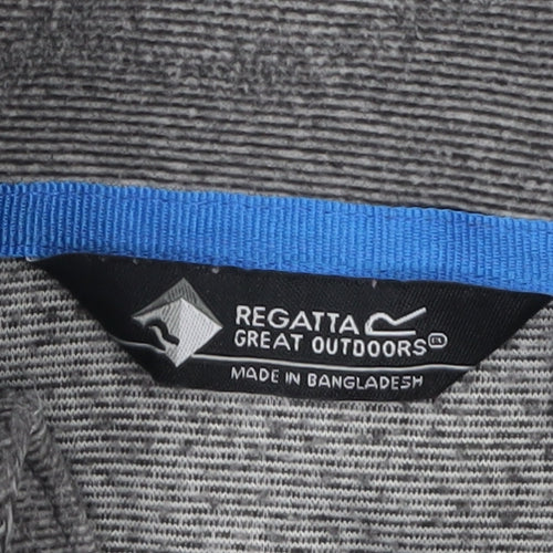 Regatta Mens Grey Half Zip Fleece Sweatshirt M Outdoor Pullover
