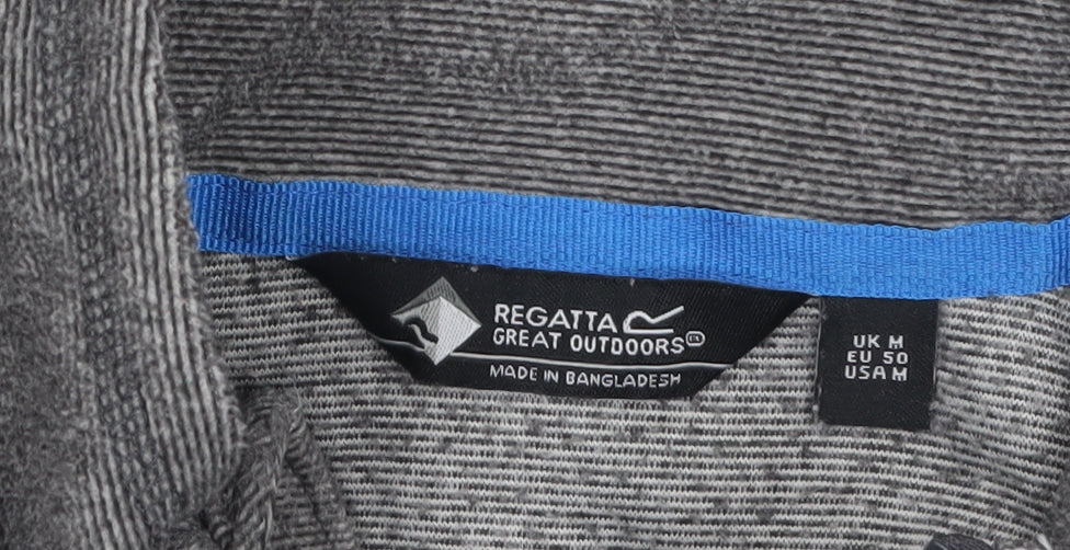 Regatta Mens Grey Half Zip Fleece Sweatshirt M Outdoor Pullover
