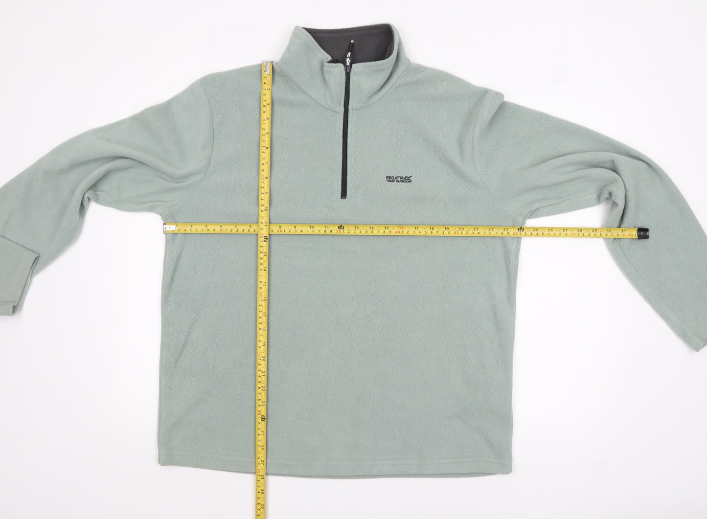 Regatta Men's Green XL Fleece 1/4 Zip Pullover Sweatshirt