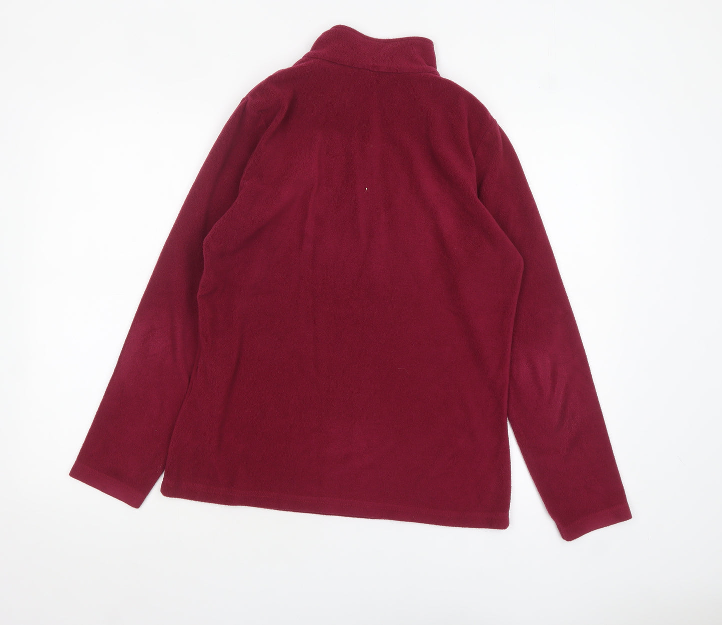Regatta Great Outdoors Women's Red 1/2 Zip Fleece Sweatshirt UK 10