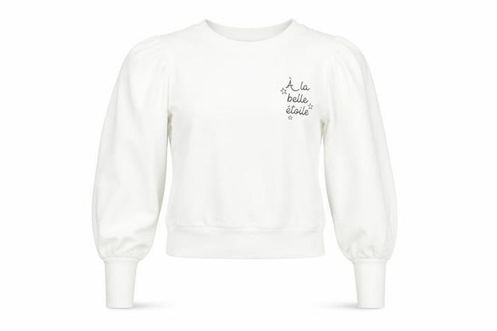 Miss Selfridge Women White Cotton Pullover Sweatshirt UK 6