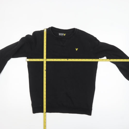 Lyle & Scott Junior Boys Black Crew Neck Pullover Sweatshirt 14-15 Years