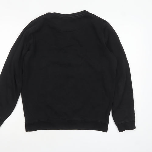Lyle & Scott Junior Boys Black Crew Neck Pullover Sweatshirt 14-15 Years