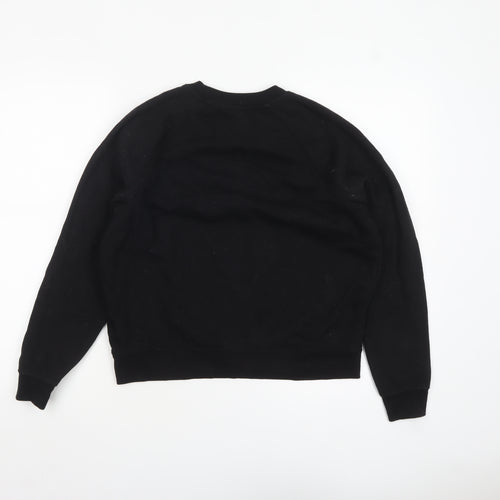 Calvin Klein Jeans Womens Black M Crew Neck Pullover Sweatshirt