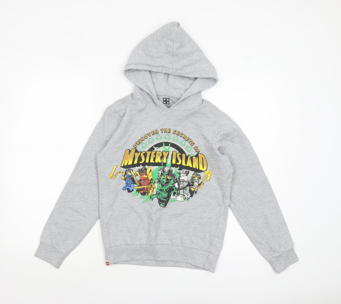 LEGO Ninjago Boys Grey Hoodie Size 152 (Age 12) Pullover Sweatshirt