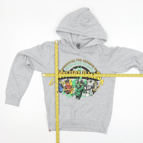 LEGO Ninjago Boys Grey Hoodie Size 152 (Age 12) Pullover Sweatshirt