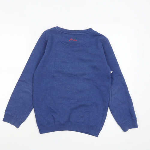 Joules Boys Blue Shark Graphic Pullover Sweatshirt 11-12 Years