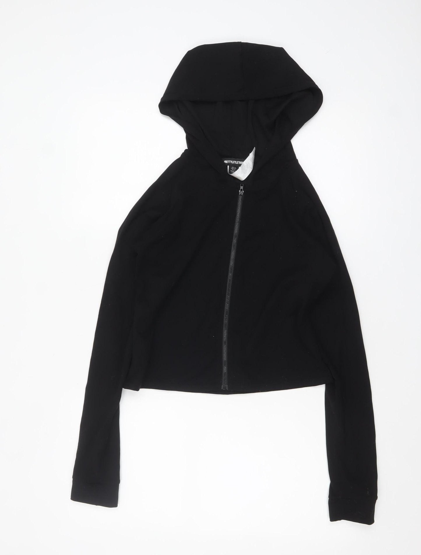 PrettyLittleThing Women’s Black Size 12 Full Zip Hoodie