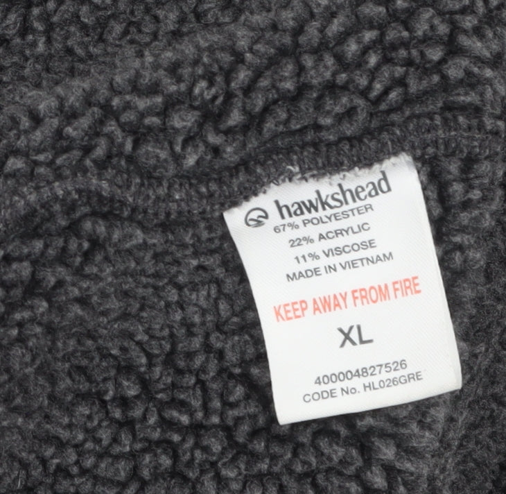 Hawkshead Men’s Grey Fleece Full Zip Jacket XL