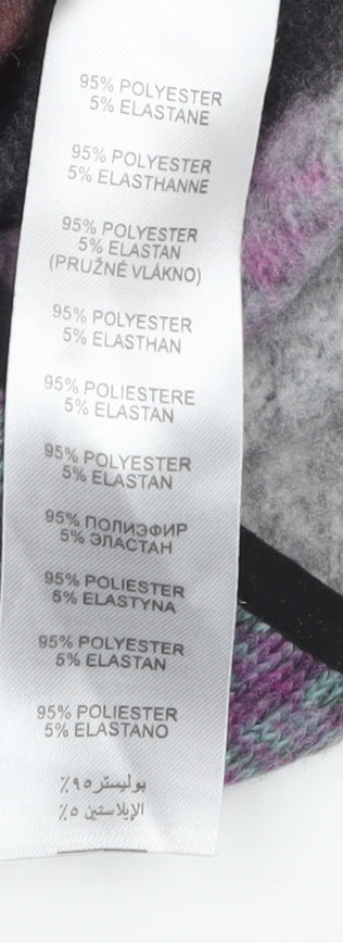 Apricot Women's Multicoloured Full Zip Knit Jumper Size 12