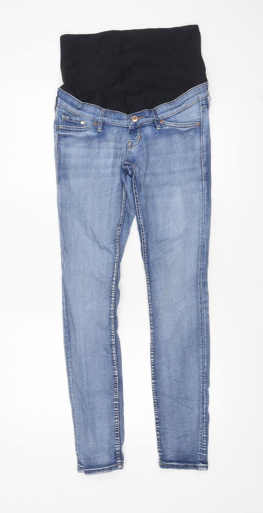 H&M Women Blue Maternity Skinny High Rise Denim Jeans Size 10