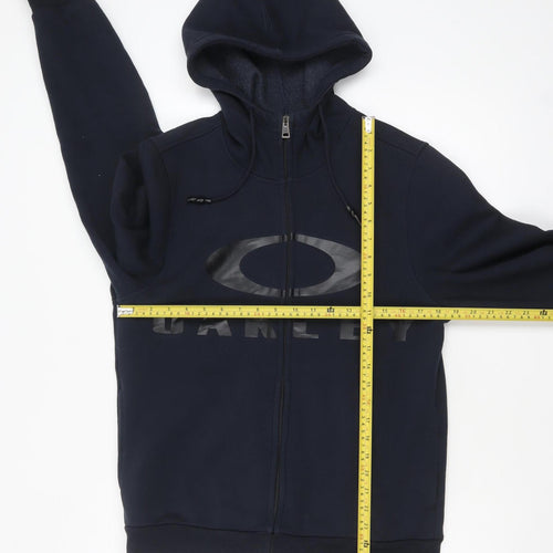 Oakley Men’s Blue Full Zip Hoodie Medium Athletic Fit