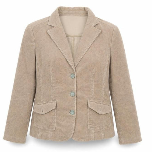 Maine New England Women's Beige Corduroy Blazer Size 14