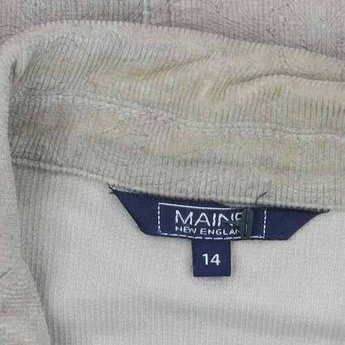 Maine New England Women's Beige Corduroy Blazer Size 14