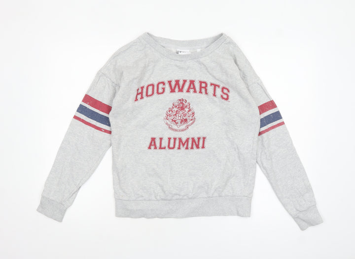 Next Harry Potter Hogwarts Alumni Grey Cotton Sweatshirt S Women