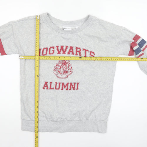 Next Harry Potter Hogwarts Alumni Grey Cotton Sweatshirt S Women