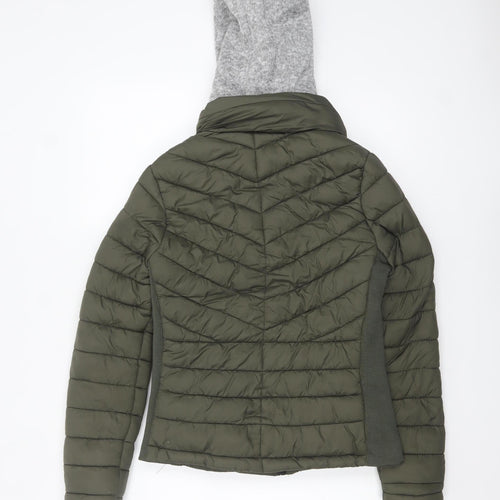 YMI Women's Green Hooded Puffer Jacket Size S