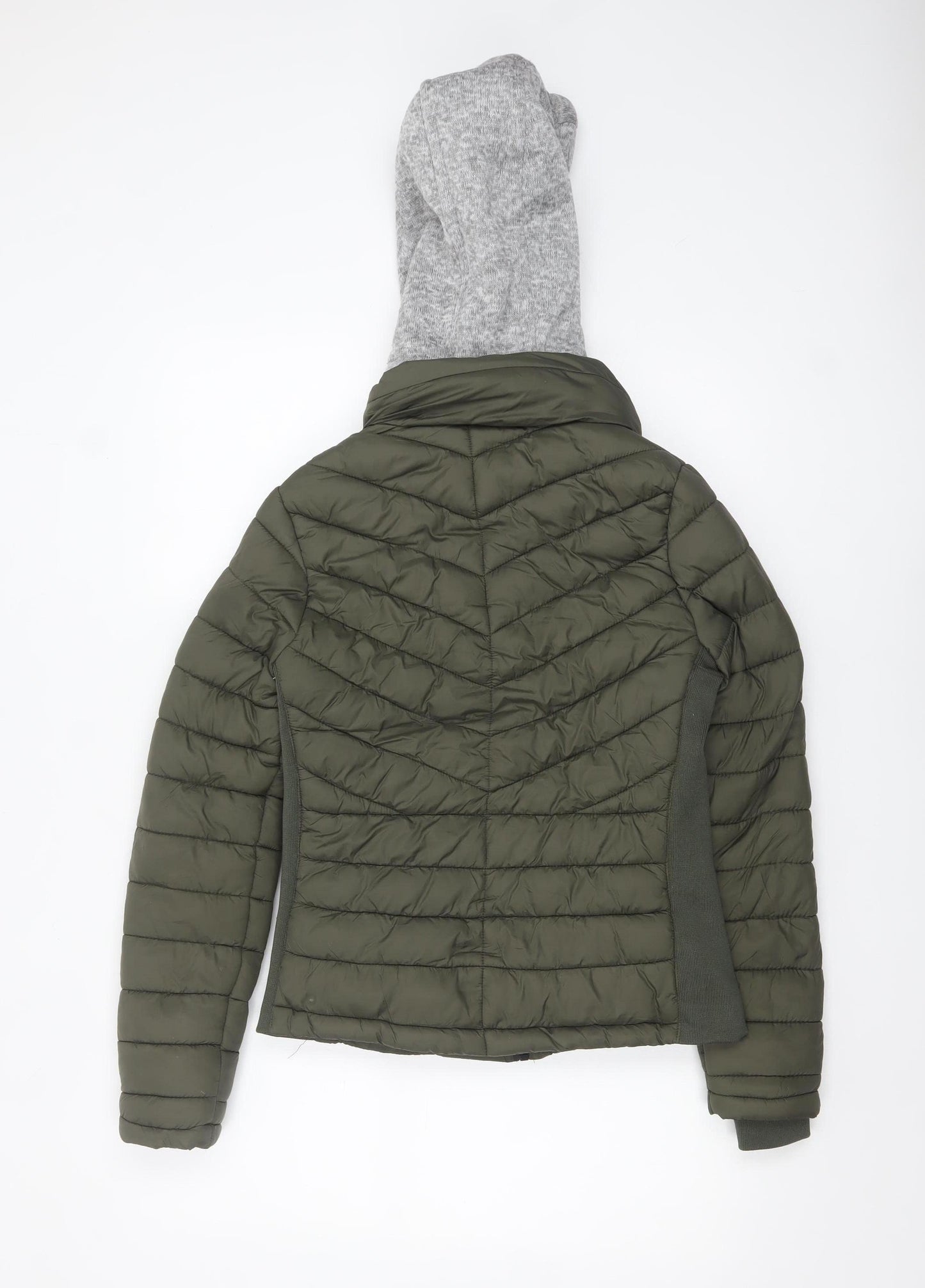 YMI Women's Green Hooded Puffer Jacket Size S