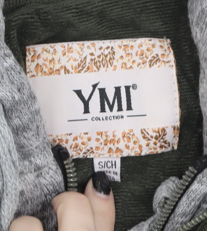 YMI Women's Green Hooded Puffer Jacket Size S