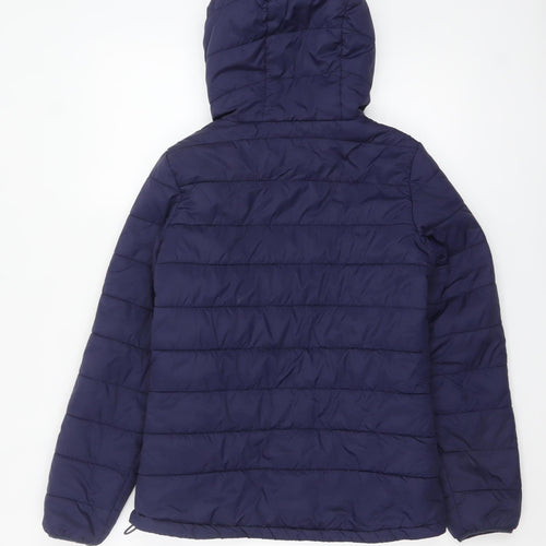 Freedom Trail Womens Purple Size 8 Hooded Puffer Jacket
