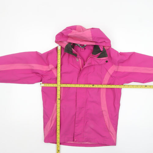 Hi Gear Girls Pink Waterproof Hooded Rain Coat Jacket 9-10 Years