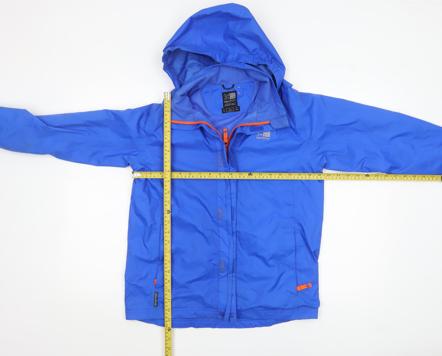 Karrimor Boys Blue Waterproof Hooded Rain Jacket 13 Years