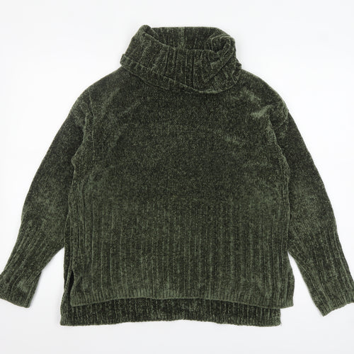 Verve Ami Women’s Green Roll Neck Long Sleeve Chunky Knit Jumper M