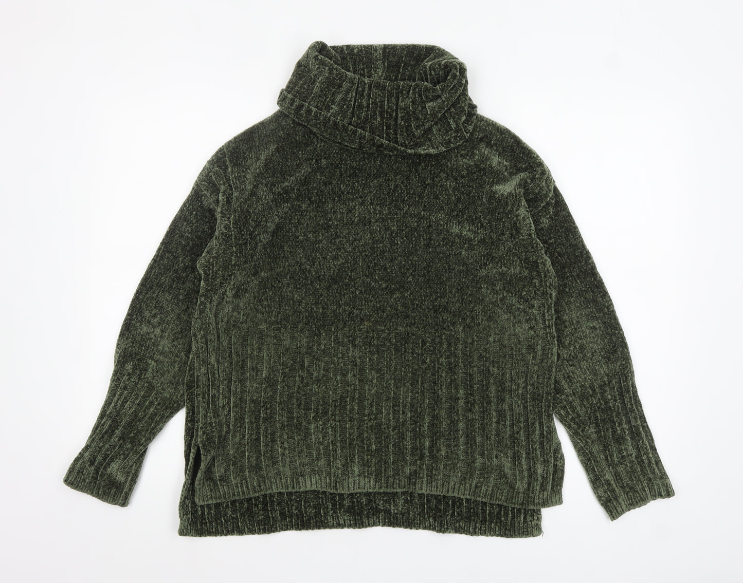 Verve Ami Women’s Green Roll Neck Long Sleeve Chunky Knit Jumper M
