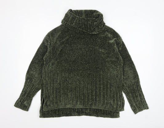 Verve Ami Women’s Green Roll Neck Long Sleeve Chunky Knit Jumper M