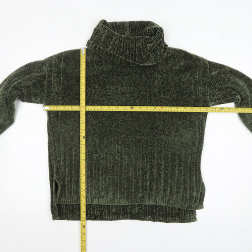 Verve Ami Women’s Green Roll Neck Long Sleeve Chunky Knit Jumper M