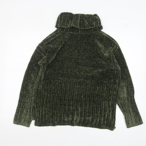 Verve Ami Women’s Green Roll Neck Long Sleeve Chunky Knit Jumper M