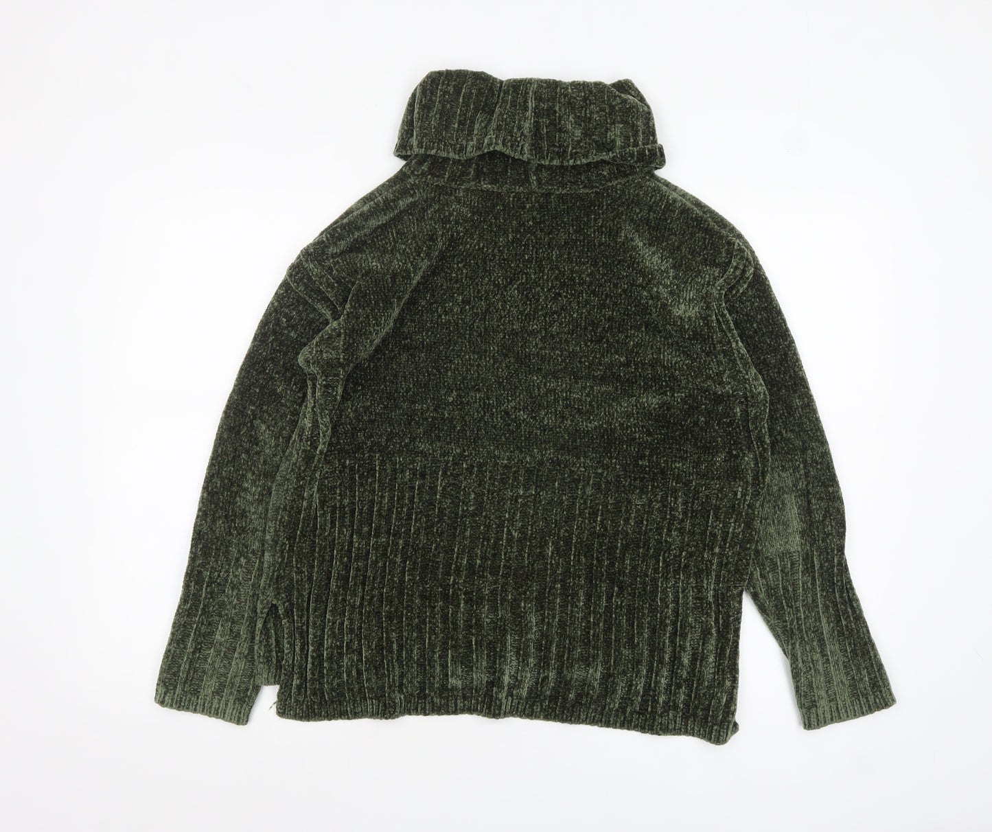Verve Ami Women’s Green Roll Neck Long Sleeve Chunky Knit Jumper M