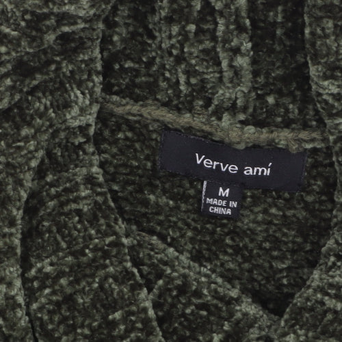 Verve Ami Women’s Green Roll Neck Long Sleeve Chunky Knit Jumper M