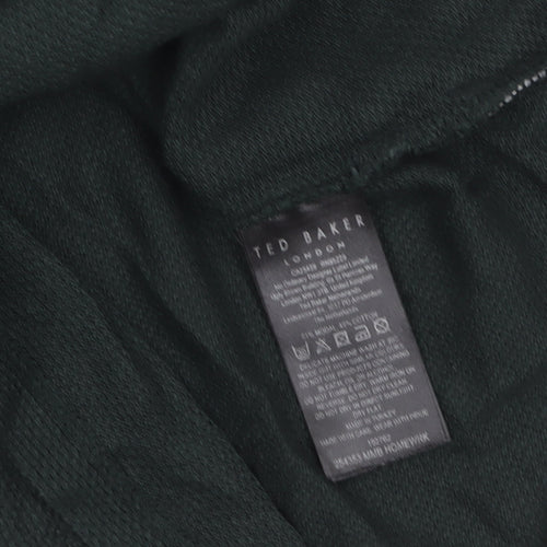 Ted Baker Men's Green Short Sleeve Crew Neck Cotton T-Shirt Size M