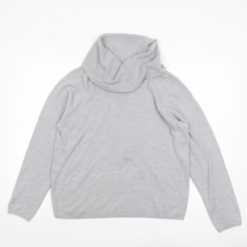 Marks and Spencer Women’s Grey Roll Neck Knit Jumper Size 18