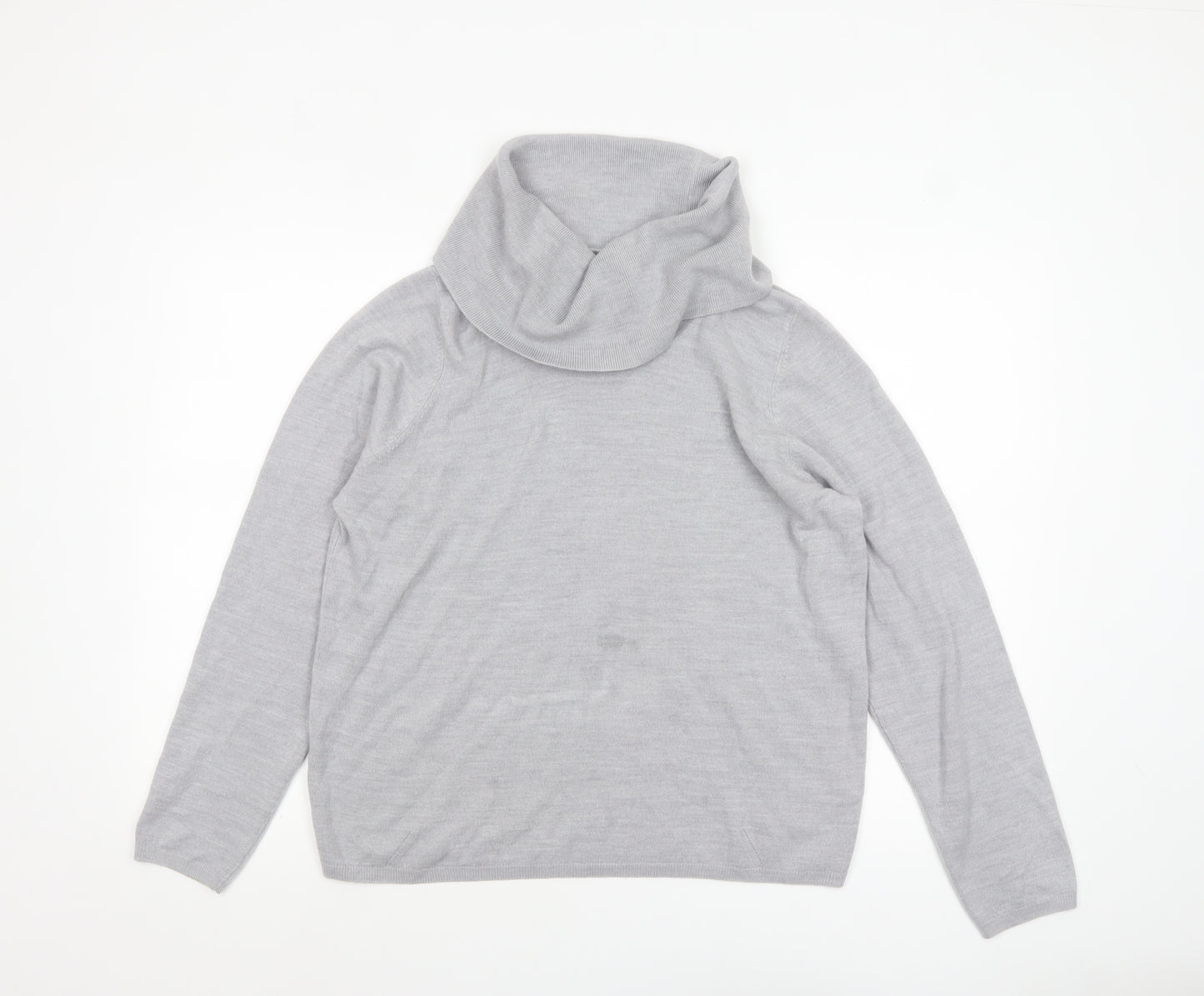 Marks and Spencer Women’s Grey Roll Neck Knit Jumper Size 18