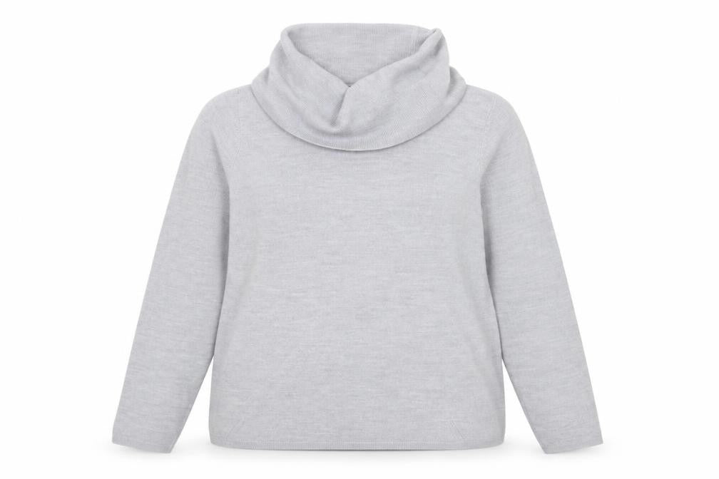 Marks and Spencer Women’s Grey Roll Neck Knit Jumper Size 18