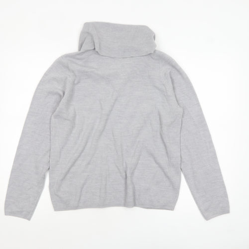 Marks and Spencer Women’s Grey Roll Neck Knit Jumper Size 18