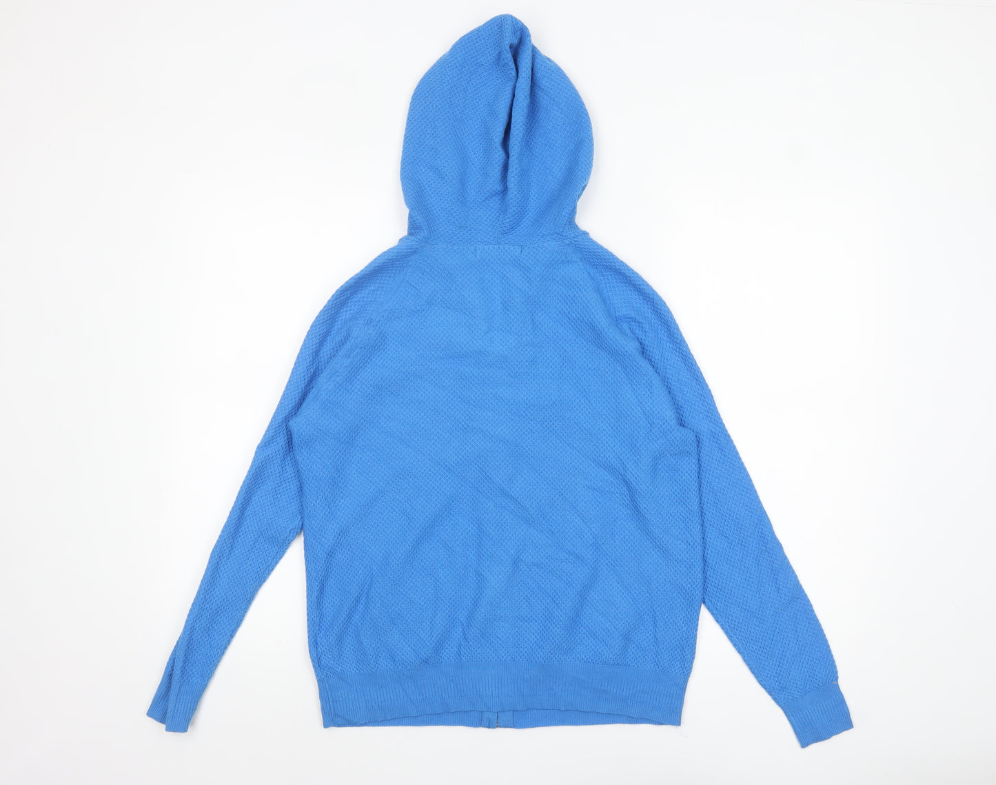 Marks and Spencer Women’s Blue Full Zip Hooded Cardigan S