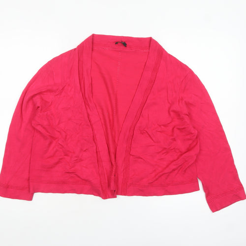 Precis Petite Women's Pink Viscose Knit Cardigan XL Petite