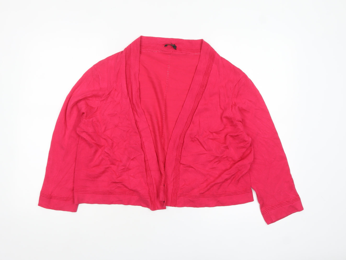 Precis Petite Women's Pink Viscose Knit Cardigan XL Petite