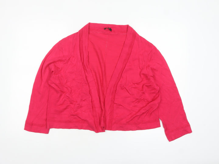 Precis Petite Women's Pink Viscose Knit Cardigan XL Petite