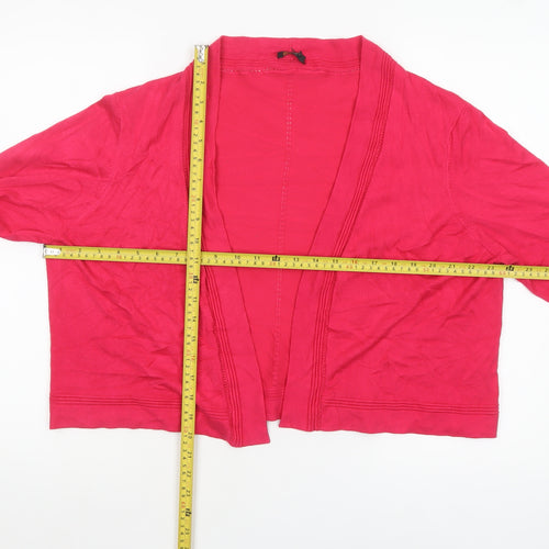 Precis Petite Women's Pink Viscose Knit Cardigan XL Petite