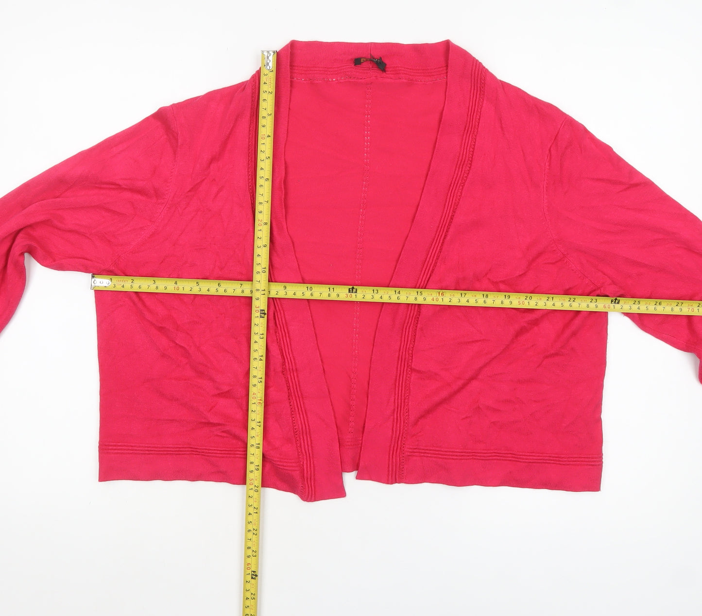 Precis Petite Women's Pink Viscose Knit Cardigan XL Petite