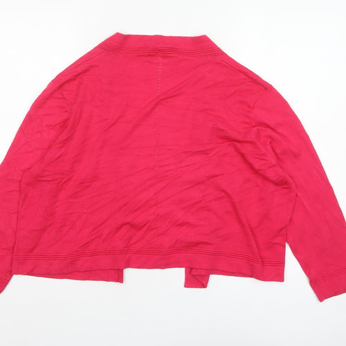 Precis Petite Women's Pink Viscose Knit Cardigan XL Petite