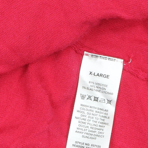 Precis Petite Women's Pink Viscose Knit Cardigan XL Petite