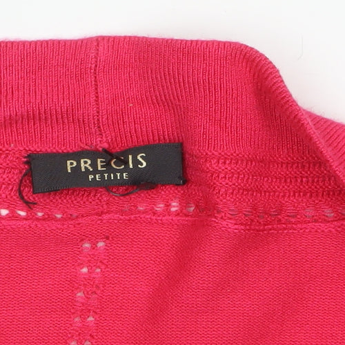 Precis Petite Women's Pink Viscose Knit Cardigan XL Petite