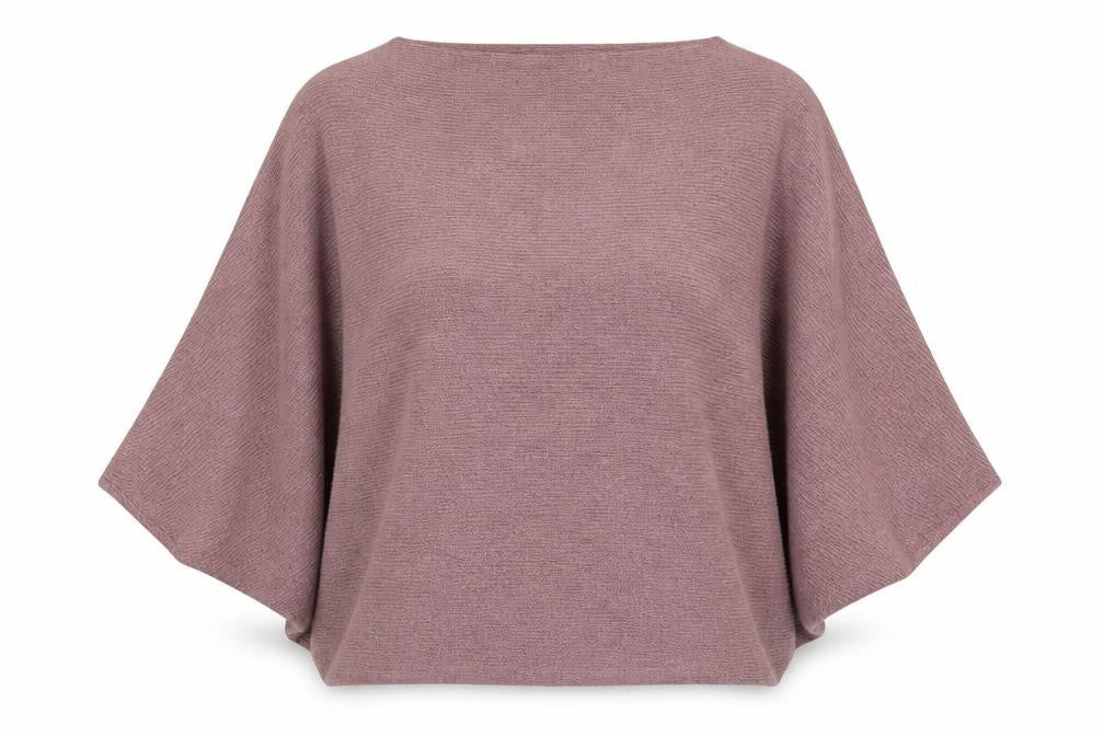 Jacqueline de Yong Womens Pink M Cape Knit Jumper Relaxed Fit