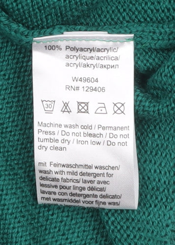 Ambria Women's Green Size 12 Pullover Jumper Knit Acrylic Long Sleeve