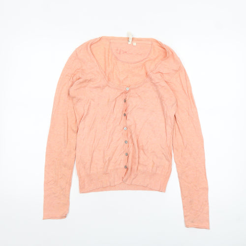 Harvest Women's Pink Cotton Button Cardigan Size 10